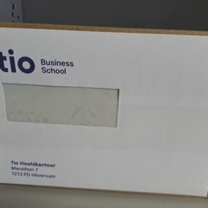 A5 Envelop met venster, TIO logo en adres